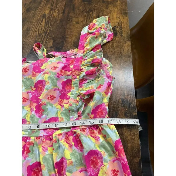 Peyton & Parker Short Sleeve Ruffled Sleeve Floral Midi Dress Size XL - Picture 6 of 15